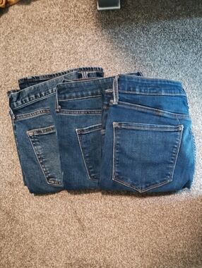 Vintage Old Navy Women's Jeans - Blue Wash Trio ( Bundle Of 3 )